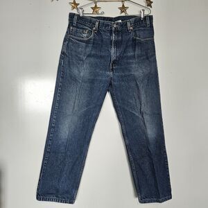 Levis Mens Vintage 505 Regular Fit Straight Leg 38x28 Jeans Y2K 90s Rugged Retro